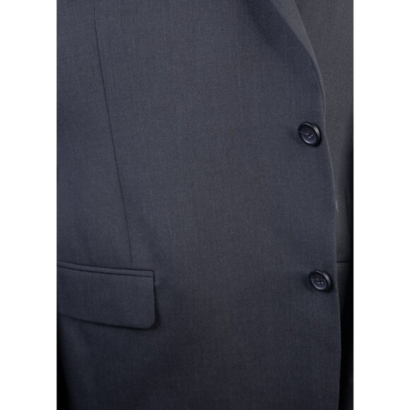 Pronto Uomo 2-Buttn Platinum Charcoal Blazer Wool Sport Coat Suit Jacket Sz 50L - Picture 3 of 13